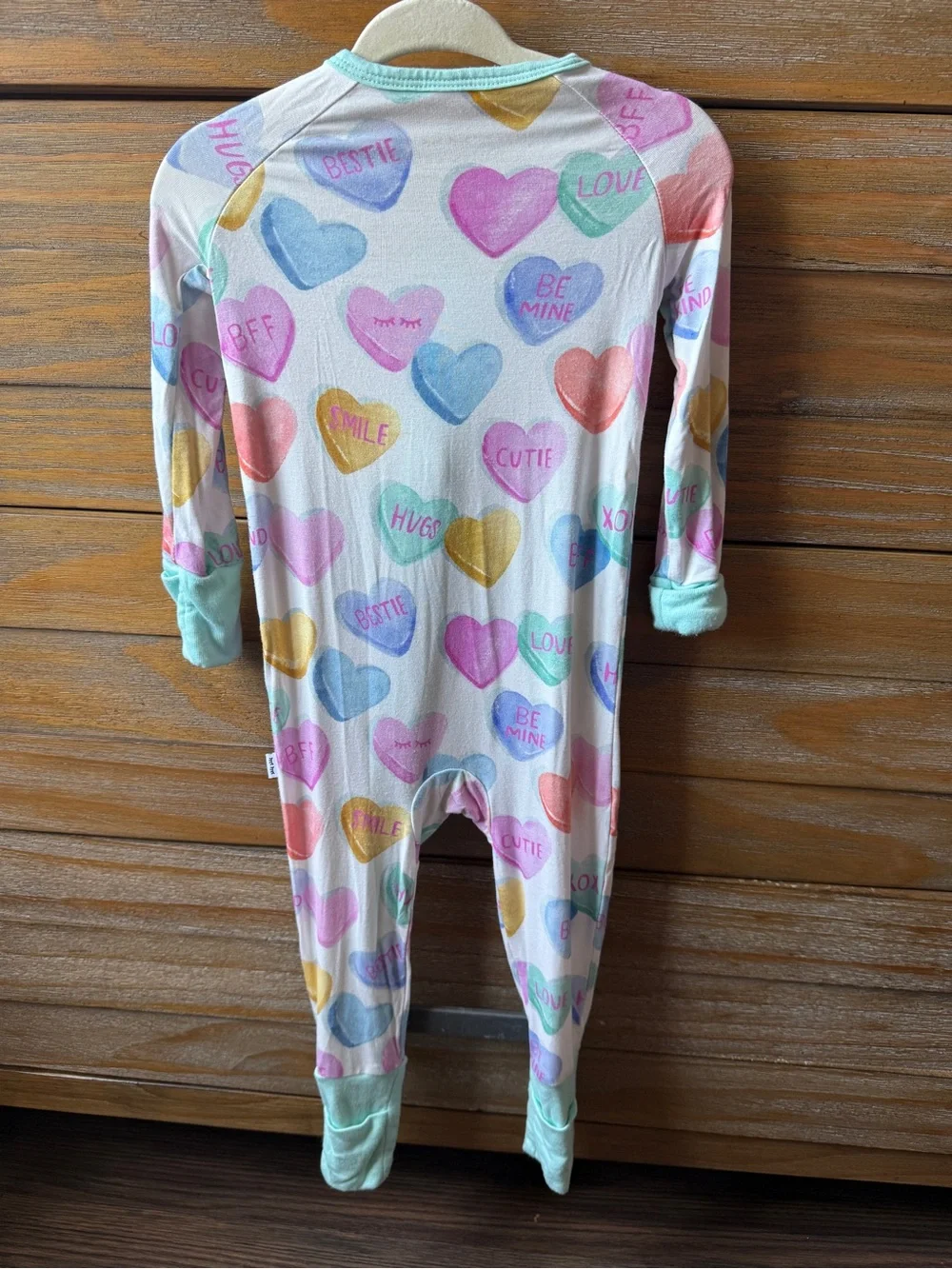 BUNDLE 2 Little Sleepies Blue Floral Footed One-Piece Convertible PJ Bums Roses